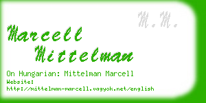 marcell mittelman business card